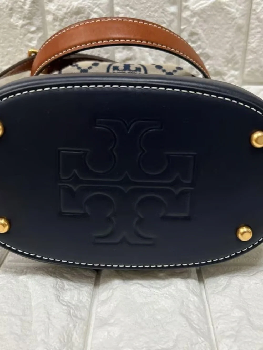 Tory Burch T Monogram Jacquard Bucket Bag